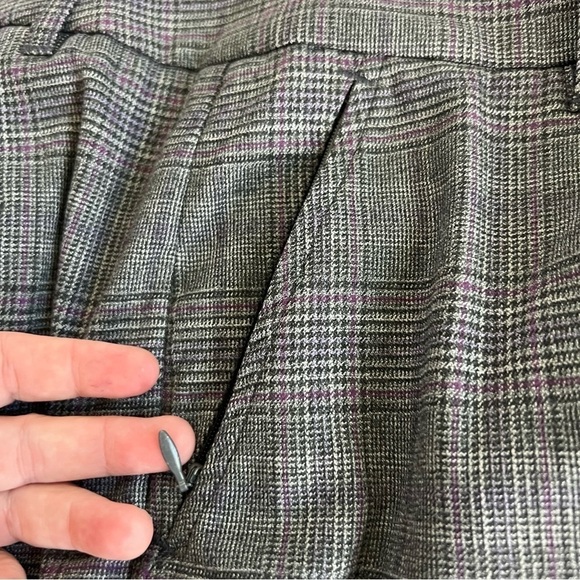 White House Black Market Checkered Pants 10 Long - Picture 4 of 9